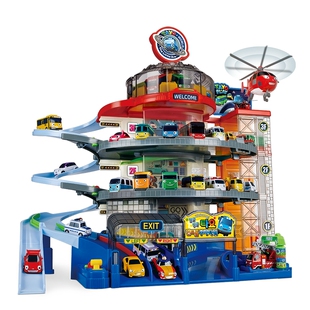 韩国tayo太友公交巴士儿童玩具男孩迷你新款超级大楼玩具车轨道