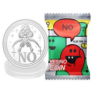 YES NO决策纪念币共济会硬币魔术把玩礼品酒吧道具玩具创意礼物