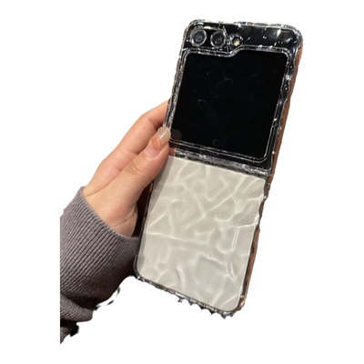 【高透】适用三星zflip5手机壳Galaxy Z Flip6折叠屏zflip3/4全包防摔裸感超薄透明水波纹保护套男女简约高级