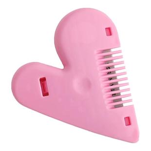 新款爱心削发梳子女生毛发打理家用理发打薄器刘海修剪双面削发刀