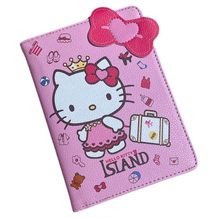 可爱helloKitty护照夹证件包保护套多功能卡包旅行机票收纳护照包