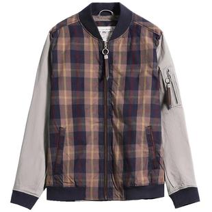 MCS男装源自万宝路男士秋冬款美式休闲夹克飞机师短款单外套