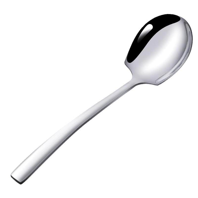 加厚不锈钢服务勺大号分菜勺酒店用品自助餐勺沙拉勺公用勺子28CM