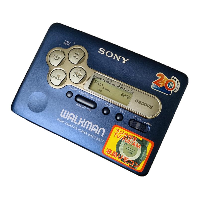 全品全套爆新 索尼WM-FX877 蓝色经典款 声音好听 颜值好看