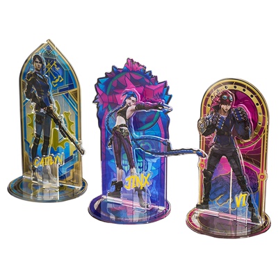 英雄联盟LOL bilibili Goods联名款双城之战金克丝蔚凯特琳立牌