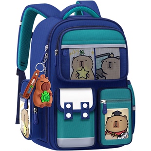 小学生男孩三到六护脊减负大容量儿童书包一年级卡皮巴拉男童男生