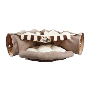 吉仔仔猫咪隧道宠物用品网红猫床通道滚地龙夏天猫窝清凉逗猫玩具