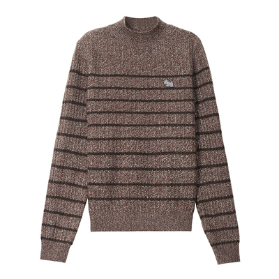 Fazeya半高领条纹针织衫女