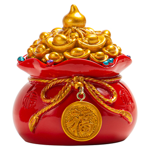 新年礼招财福袋变色茶宠摆件茶桌茶台茶玩摆设家居玄关摆放装饰品