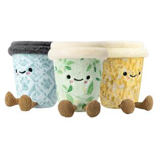 霸王茶姬好朋友毛绒杯中号明盒毛绒玩具送礼物正版周边玩偶摆件