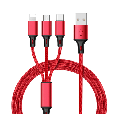 数据线一拖三手机车载安卓苹果