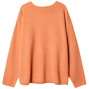 322WORKHOUSE丝羊绒船领针织衫毛衣女2025新款秋季长袖打底衫B525