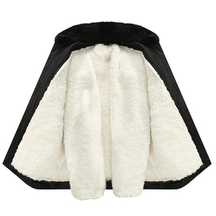 中老年羊毛棉服男皮毛一体加厚内胆棉衣皮袄羊羔毛外套冬季爸爸装