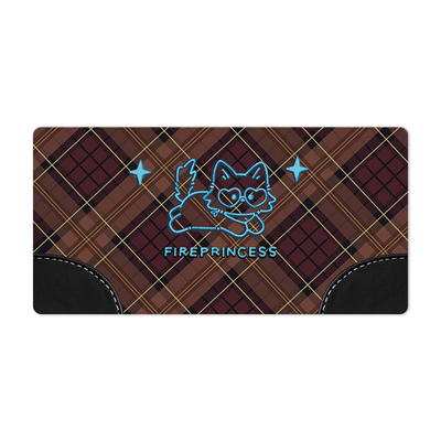 FIREPRINCESS荧光猫鼠标垫超大