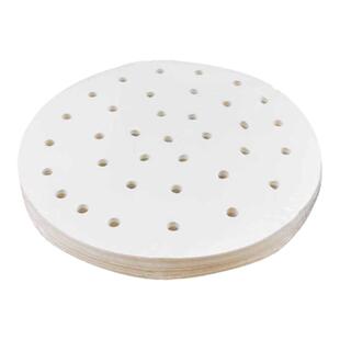 大号蒸笼纸不粘蒸馒头包子纸商用蒸柜圆垫纸蒸锅纸笼屉纸特大50张