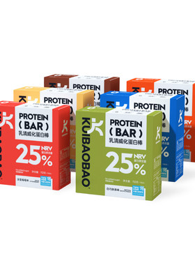 KUIBAOBAO乳清威化蛋白棒112g/盒