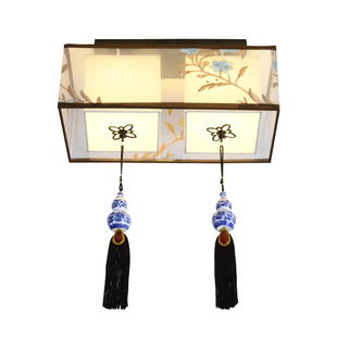 过道吸顶灯新中式阳台玄关走廊灯LED长方形衣帽间进门厅灯入户灯