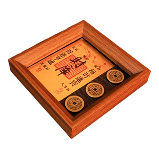 钱到家相框入户玄关乾道嘉财库装饰招财摆件黄铜摆台乔迁开业礼物