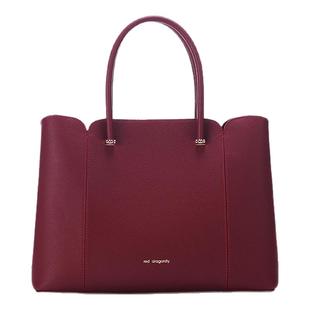 红蜻蜓手提凯莉包送婆婆妈妈包包黑色日常通勤大容量单肩斜挎女包