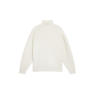 BODYDREAM休闲通勤高领毛衣男冬季保暖毛线衣打底针织衫/宽松落肩