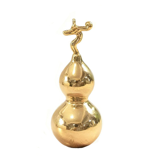 龙藤葫芦摆件紫铜挂件纯铜龙头手把件青炙汽车挂饰礼物钥匙扣国潮