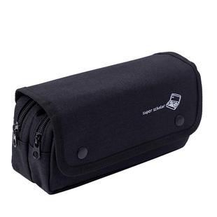 笔袋男生帆布大容量多层儿童铅笔盒韩国创意简约男女大学生高中生初中生日系文具盒小学生多功能文具袋