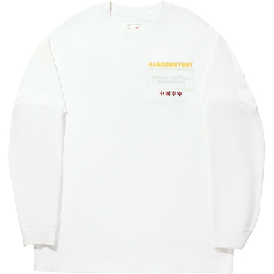 李宁RDET宽松男女长袖文化衫