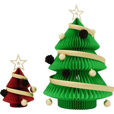 十八纸套餐小型橱窗新年圣诞树