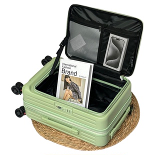 侧开超大商务可扩容行李箱女20寸登机轻便密码pc旅行拉杆箱32寸男