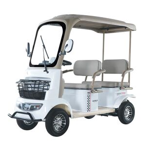 小巴士新款四轮电动车A5老年代步车电瓶车接送孩子景区旅游观光车