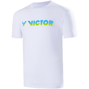 2024夏季新款victor威克多胜利羽毛球服训练短信针织运动T恤49001