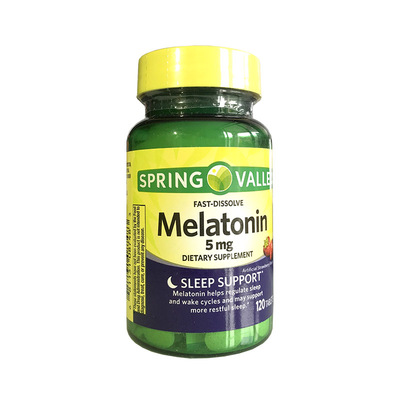 美国120粒改善睡眠褪黑素