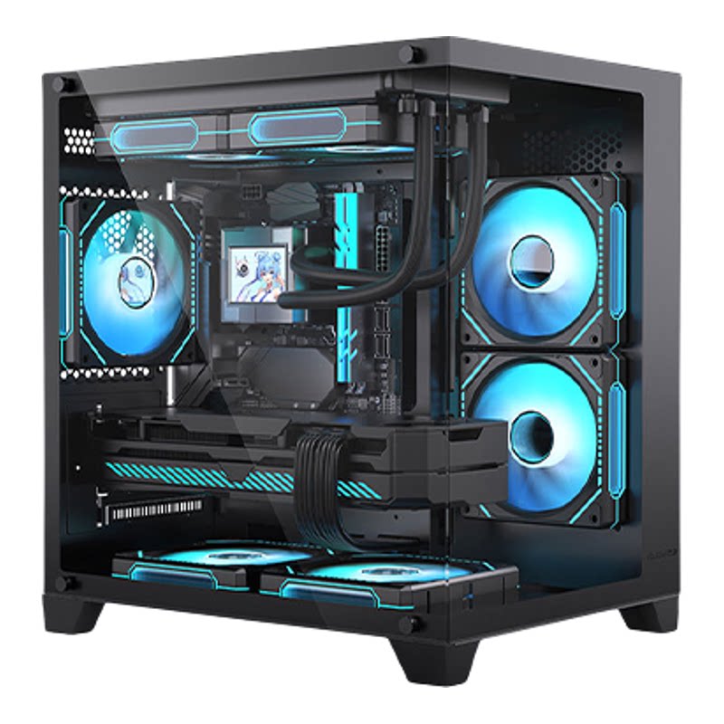 AMD锐龙5600T/5700X/6500XT/7650GRE/RTX5060显卡海景房电竞游戏主机网游单机打瓦三角洲电脑永劫3A台式机