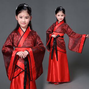 儿童古装七仙女贵妃舞蹈服装古代仙女汉服演出服女童民族风舞台服