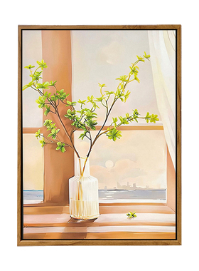 ins风治愈光影植物DIY数字油画