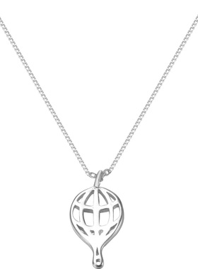 简约设计纯银可爱少女吊坠锁骨链