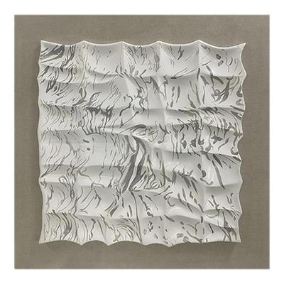 素浪苍纹现代雕刻艺术装饰画客厅餐厅玄关卧室高级感实物装置画