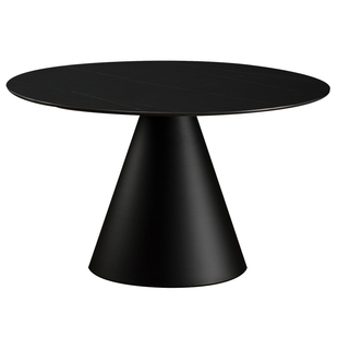 德宜客茶几客厅家用咖啡厅矮桌圆形岩板小茶桌设计师现代小圆桌子