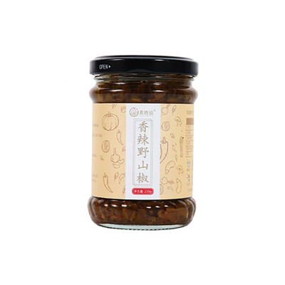 江西鸣镇辣椒酱调味香辣野山椒蒜蓉剁椒拌饭酱拌面下饭菜江西特产