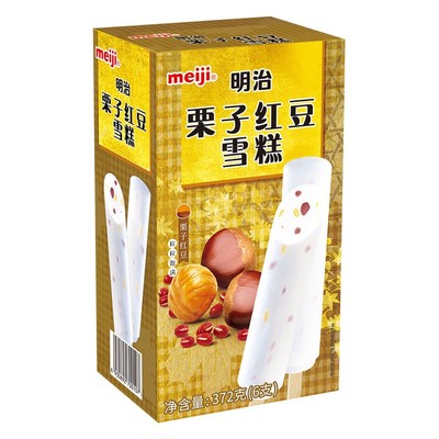 meiji明治炼乳红豆冰淇淋