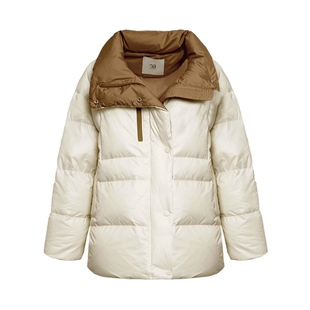 谷邦短款立领羽绒服女2025冬季新款宽松显瘦保暖加厚面包服外套