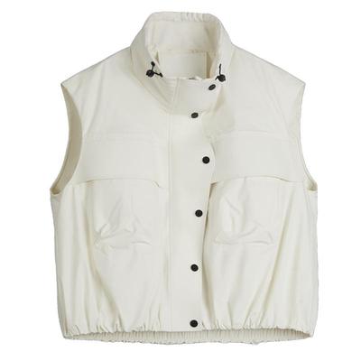 ELLE90白鸭绒短款无袖羽绒服