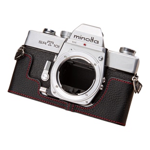 适用于美能达SRT101皮套 真皮头层minolta  srt101相机包保护套