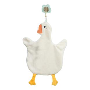 大鹅擦手巾挂式可爱洗手巾吸水毛巾儿童成人洗手毛巾厨房抹手布