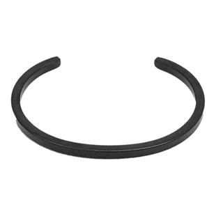 欧洲嘻哈oskargydel潮牌方形手镯银条金色紧箍咒纯色光面开口手环