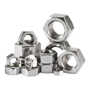 304/316不锈钢六角螺母大全锁紧螺丝帽国标细牙反牙英标美制螺冒