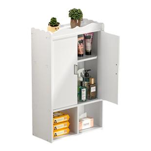 卫生间置物架马桶上方收纳柜免打孔纸巾毛巾储物浴室壁柜吊柜壁挂