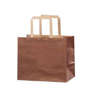 牛皮纸袋外卖打包袋烘焙咖啡奶茶饮品甜品袋面包袋现货手提袋定制