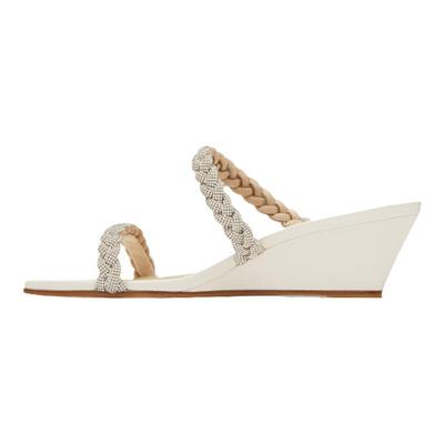 SW春夏新款坡跟方头水晶双带凉鞋