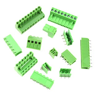 2EDG接线端子5.08mm插拔式2P3P4P5P6P7P8P9P10P12P直针弯针插座